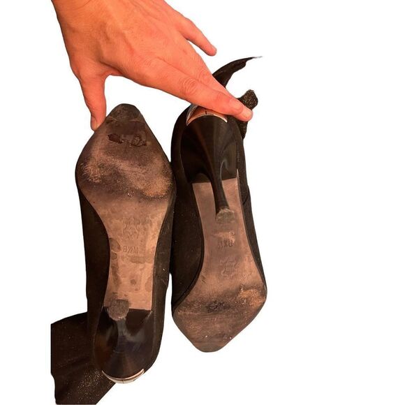 Donald J Pilner - Suede heeled Calf Boots - 8.5 - Picture 4 of 6